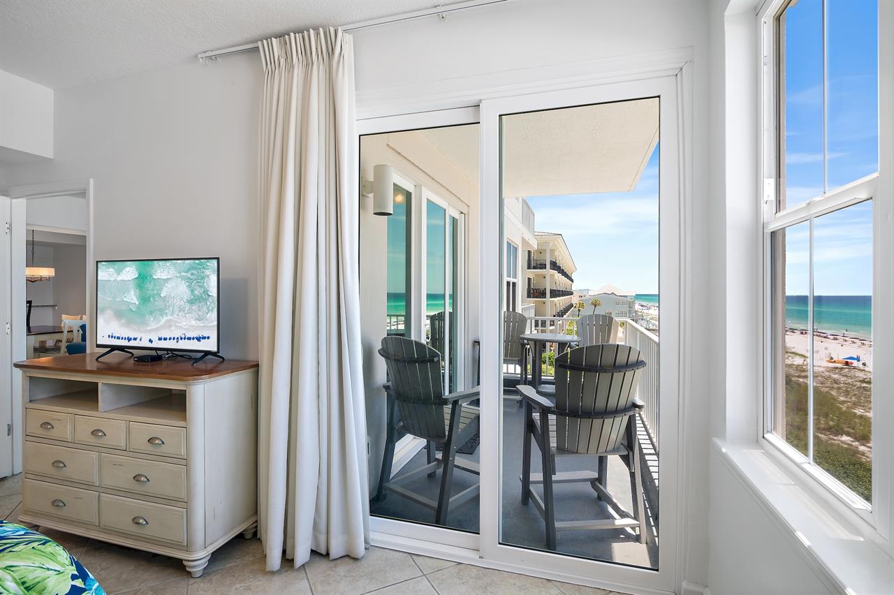 Access to balcony from master bedroom