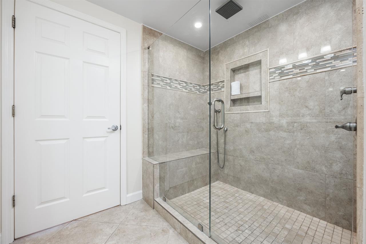 Master shower