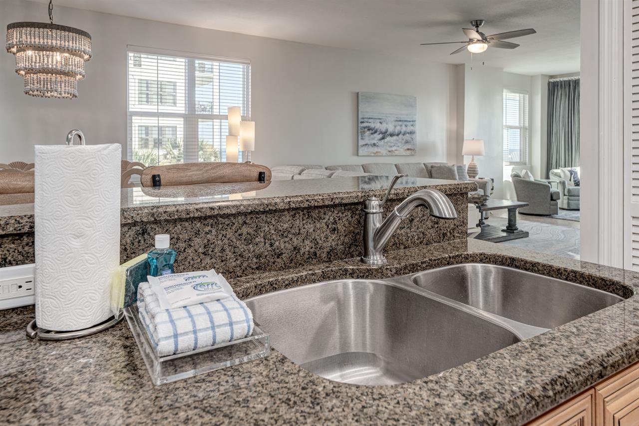 Kitchen to living room view