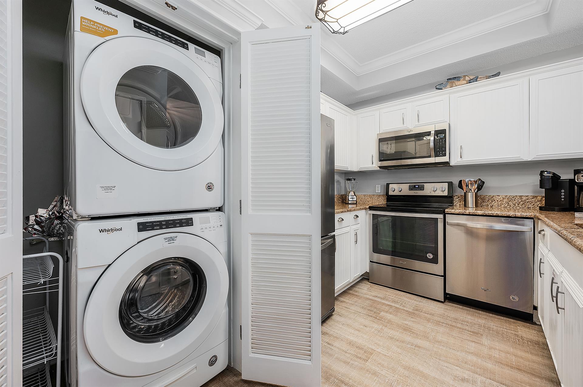Laundry area off kitchen
