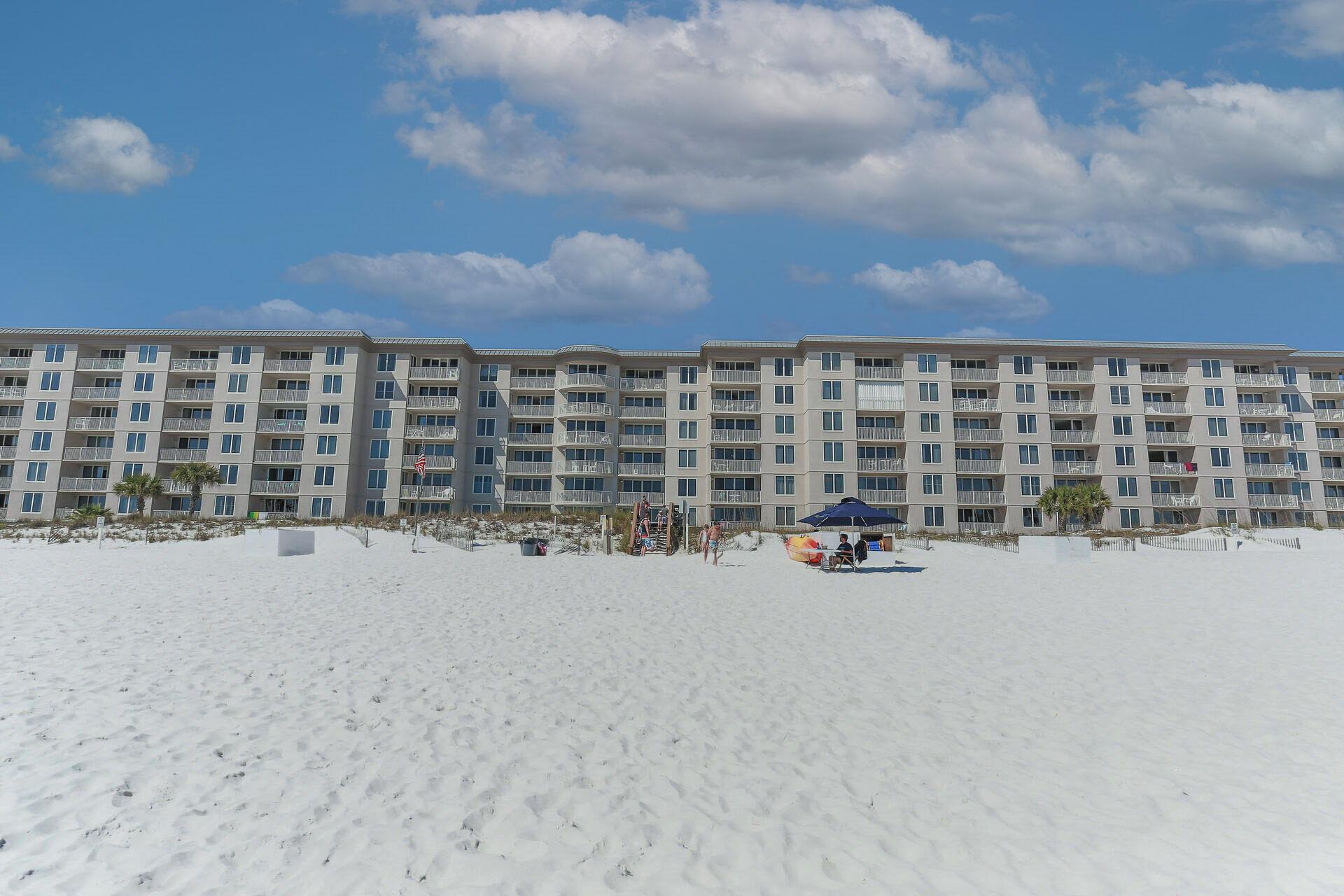 View of Building From Beach