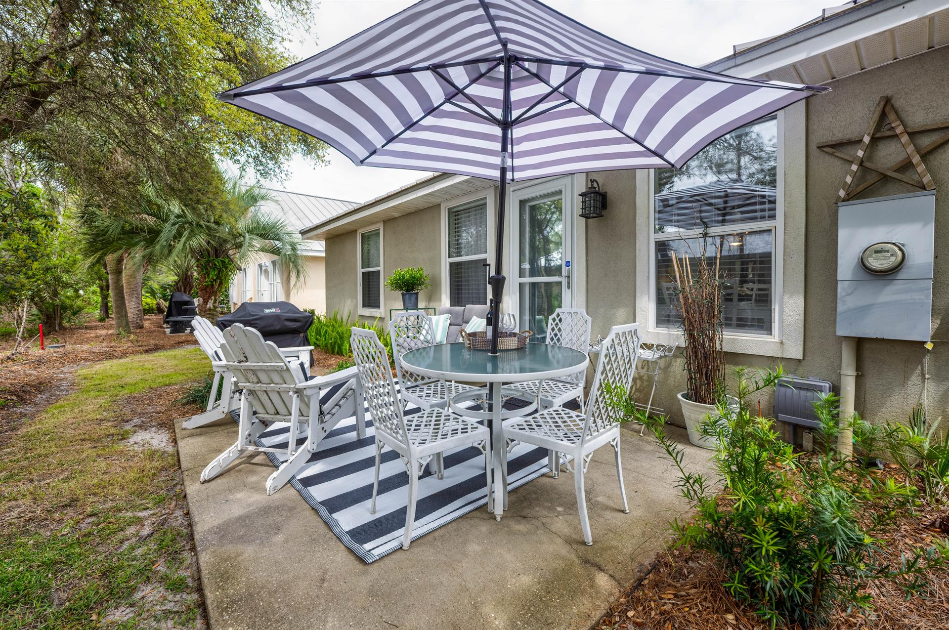 Outside patio seating