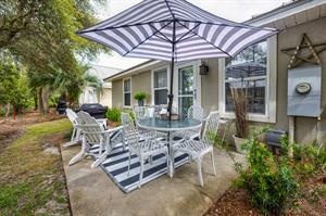 Outside patio seating