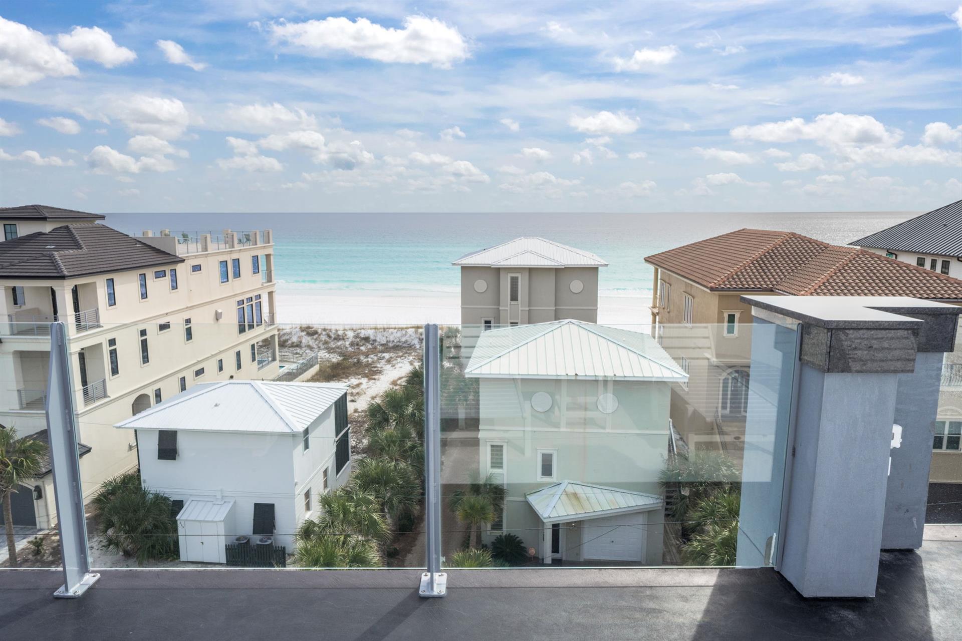 Views from the rooftop lounge