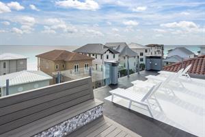 Views from the rooftop lounge