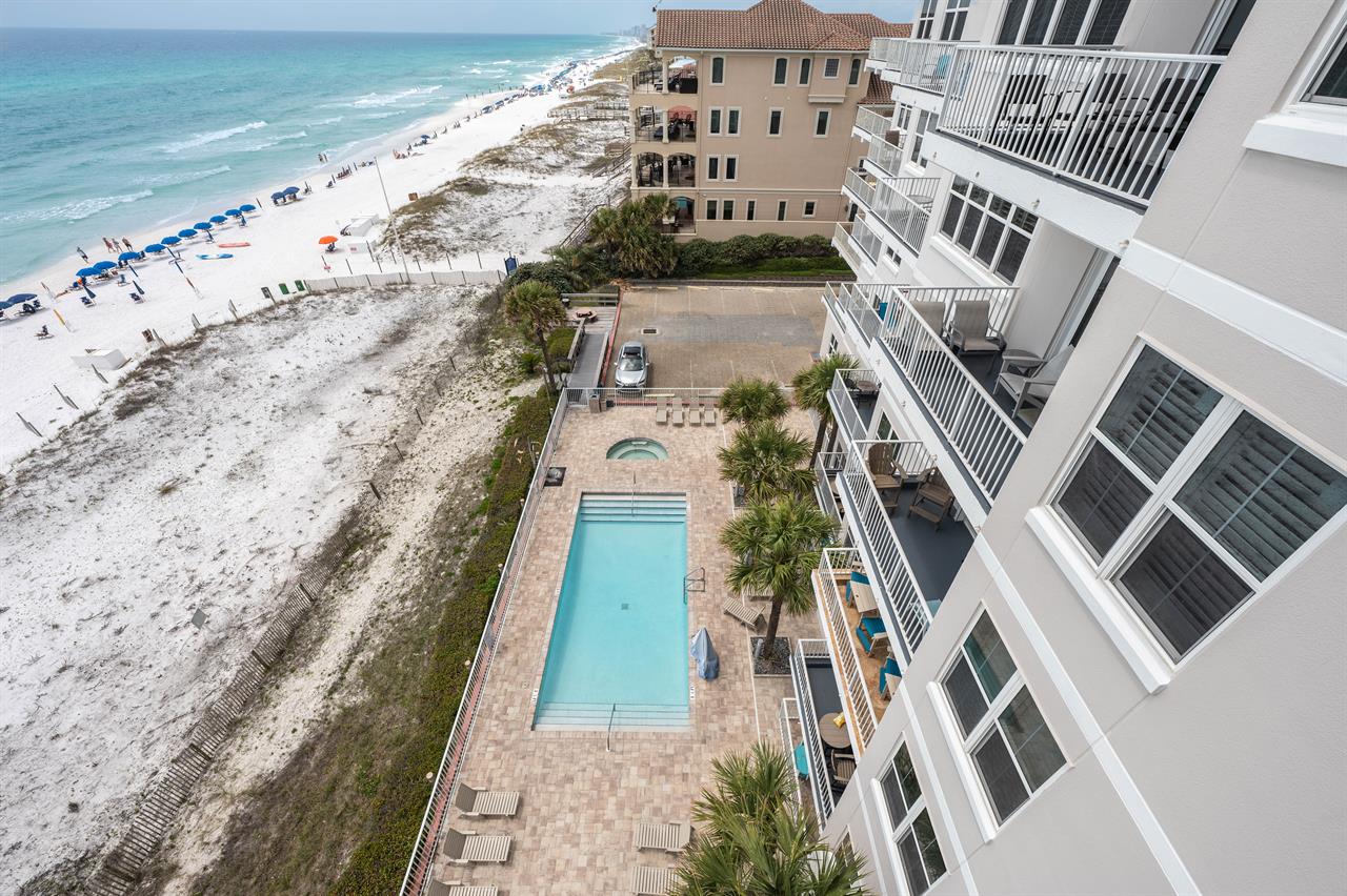 Pool View from Balcony