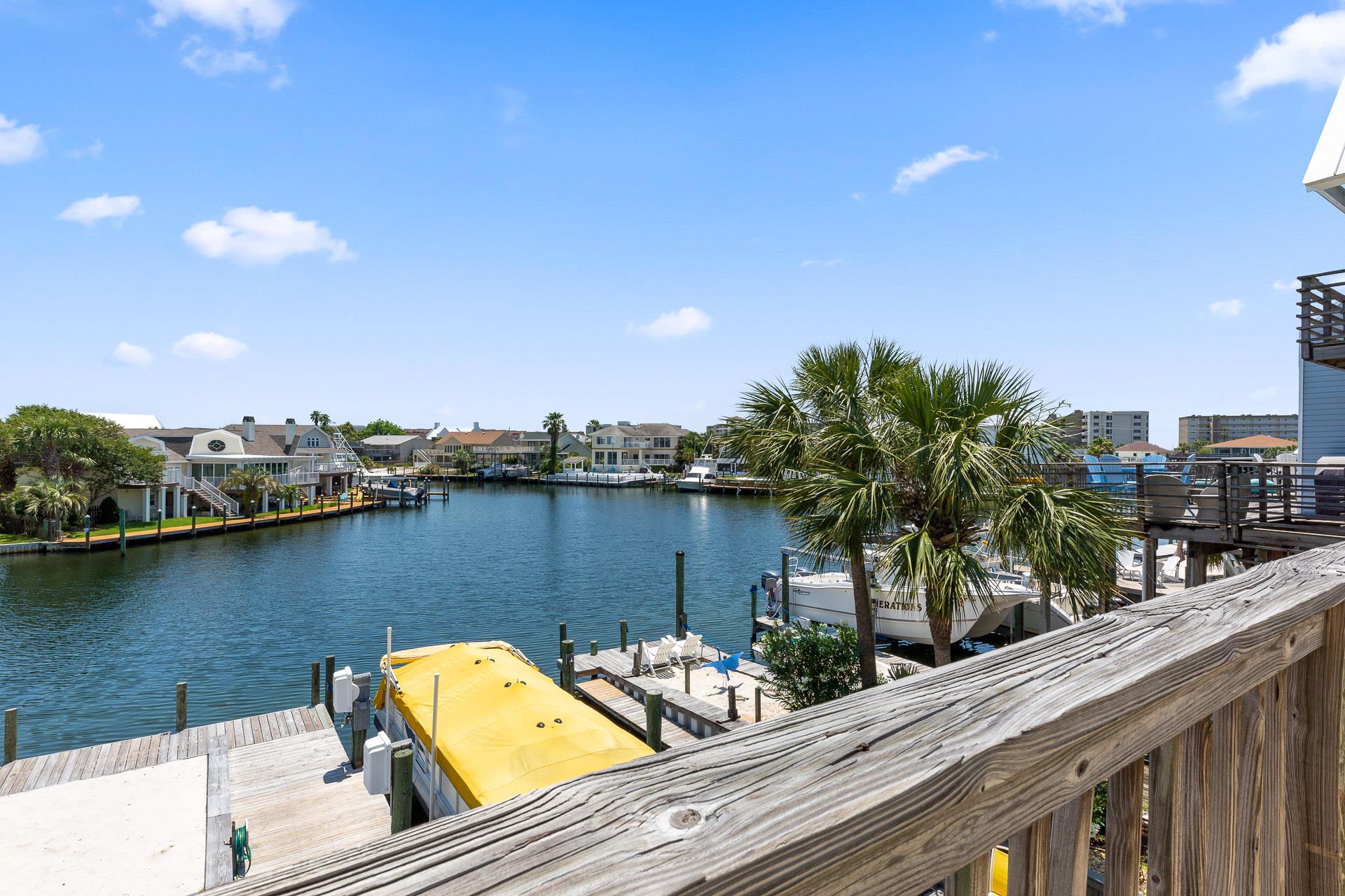 Rent a pontoon or take the water taxi over to the Destin Harbor