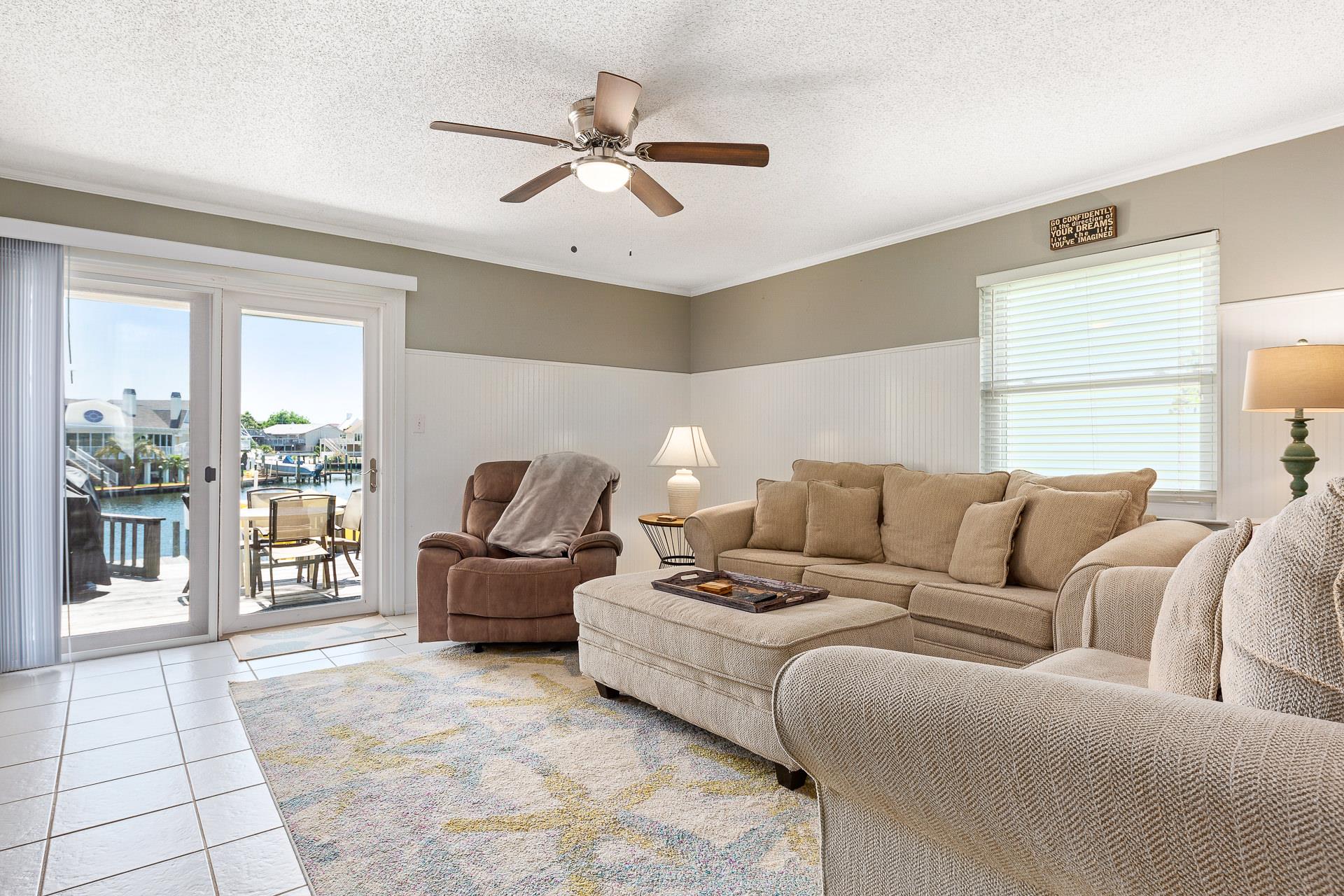 Plenty of seating in the living area