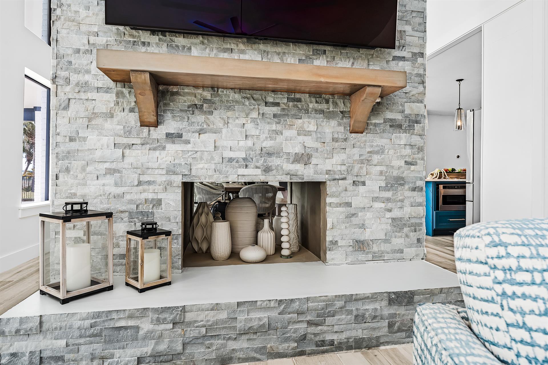 Living Area Fireplace