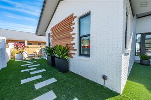 Walkway to Secluded Patio