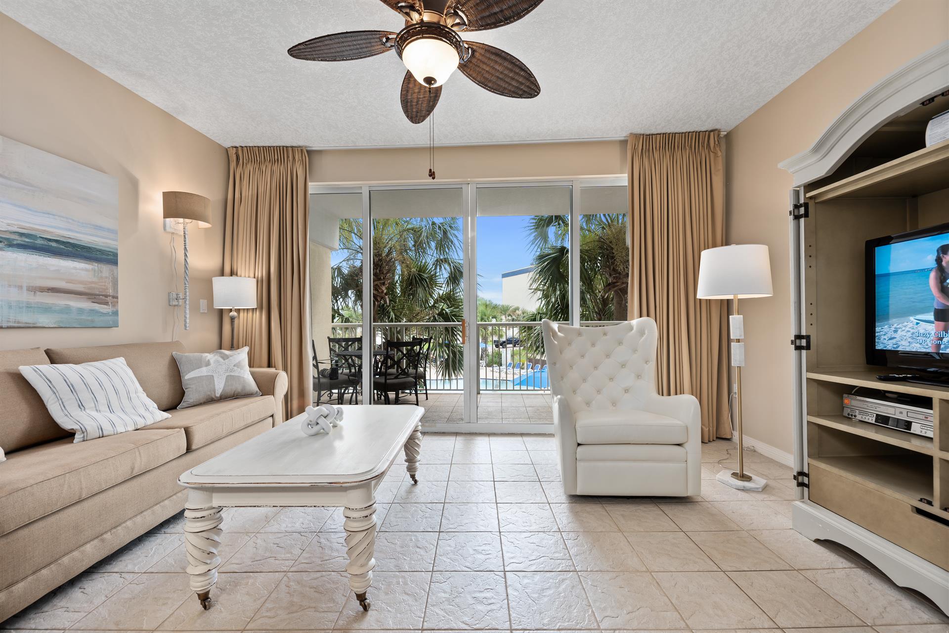 Living Room View to Pool