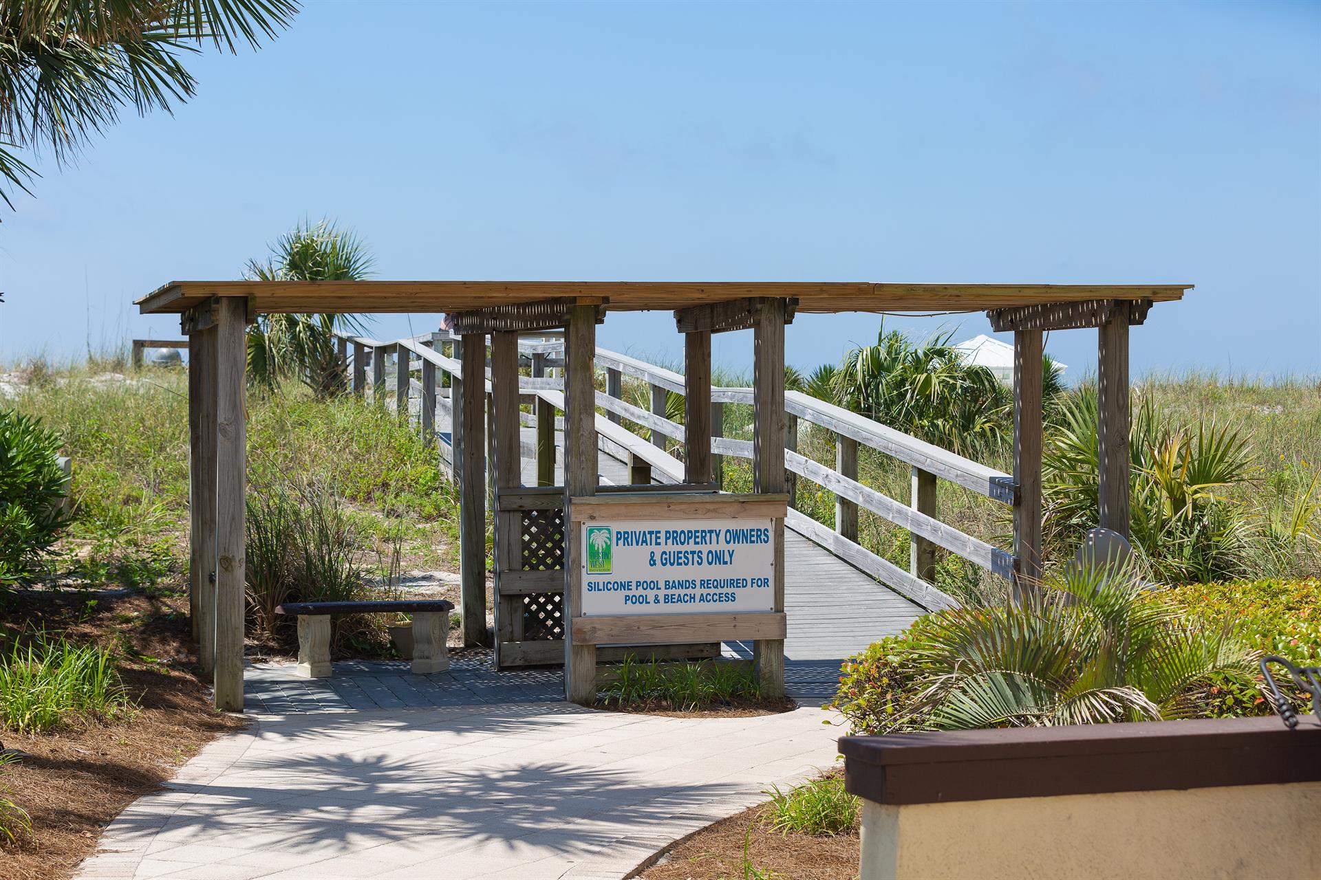 Private Beach Entrance
