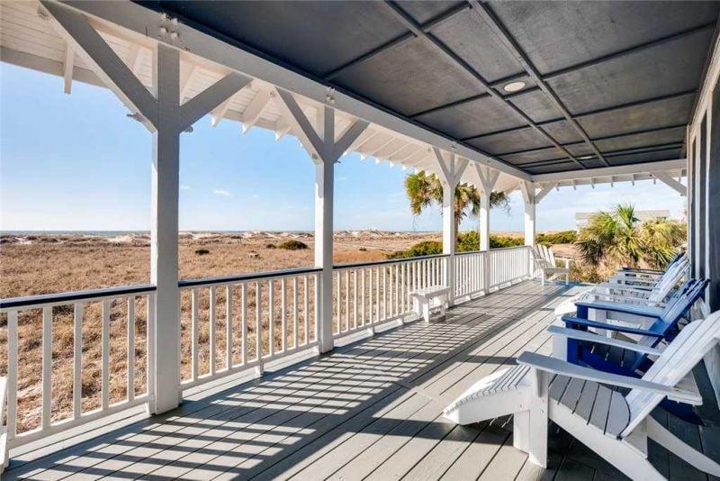 105870 Bald Head Island Vacation Rental Porch View M