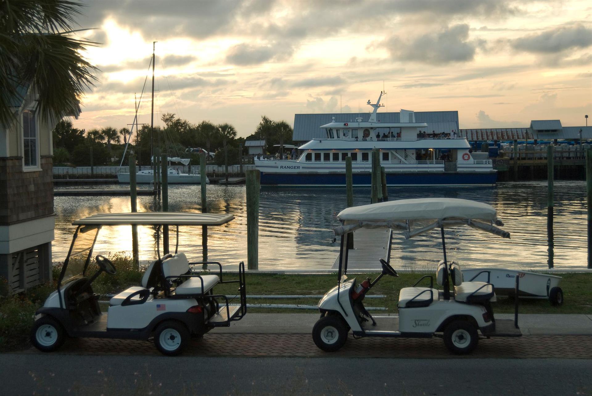 Bald Head Island vacation golf carts