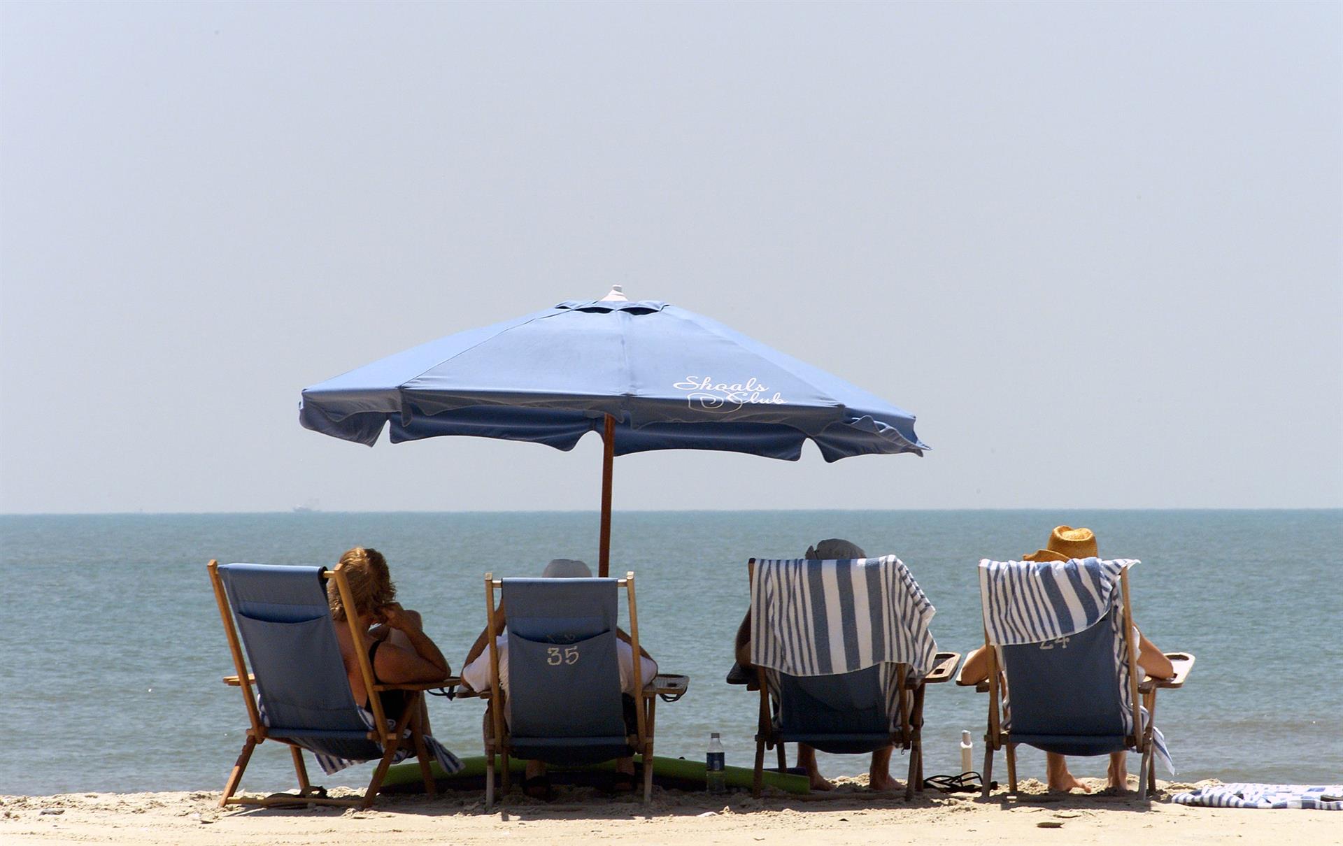 beach chairs on Bald Head Island vacation