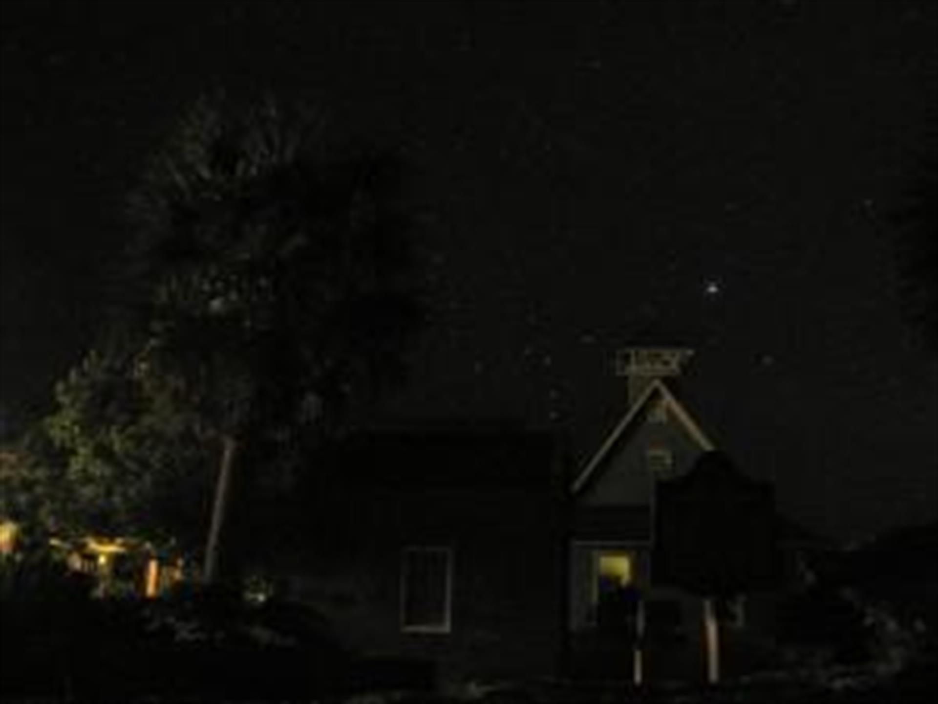 The stars emerging over the Bald Head Island Conservancy.