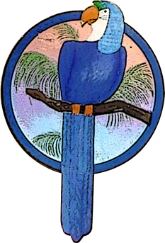 Purple Parrot Mascot