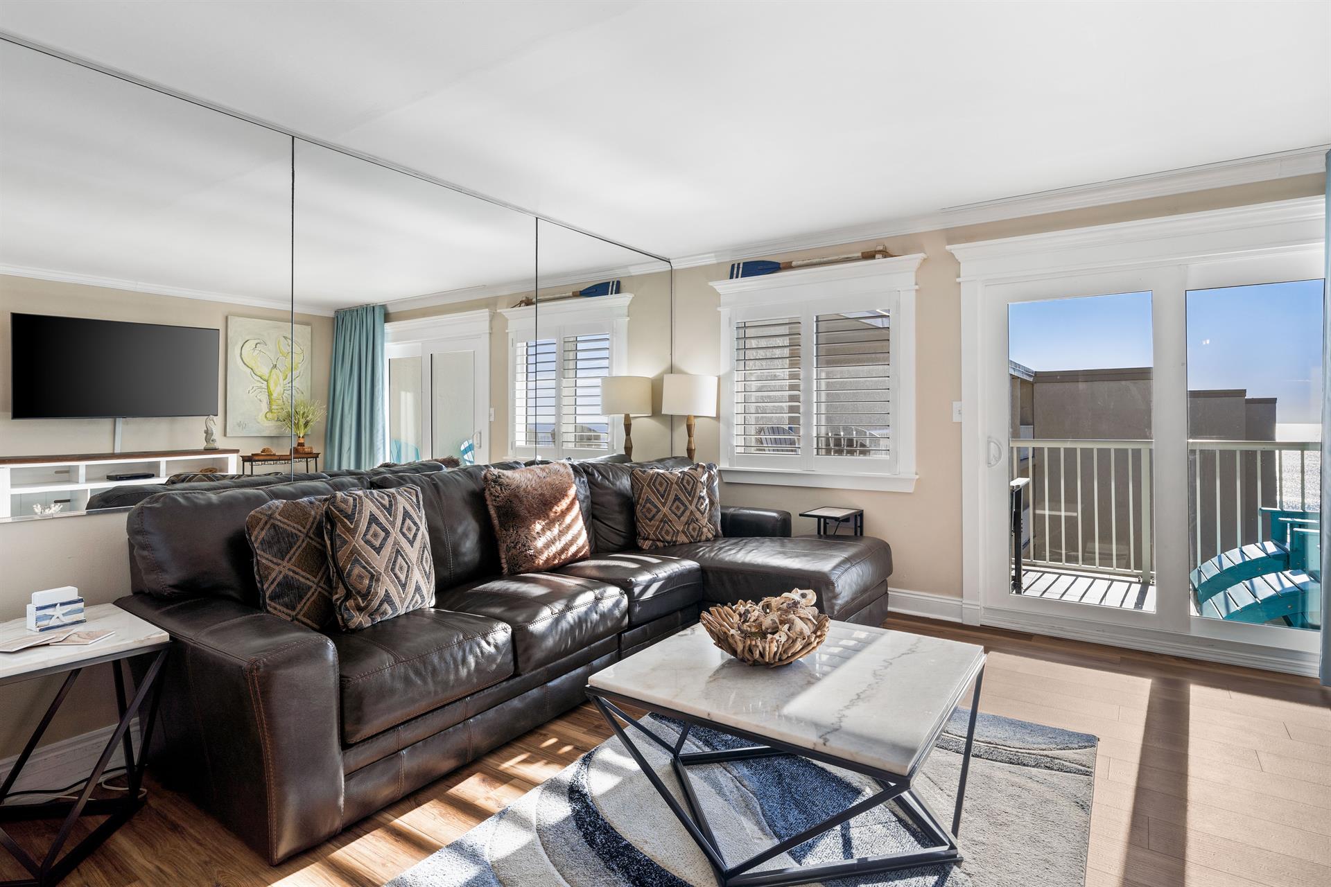 HSRC 712 Living Area With Balcony View