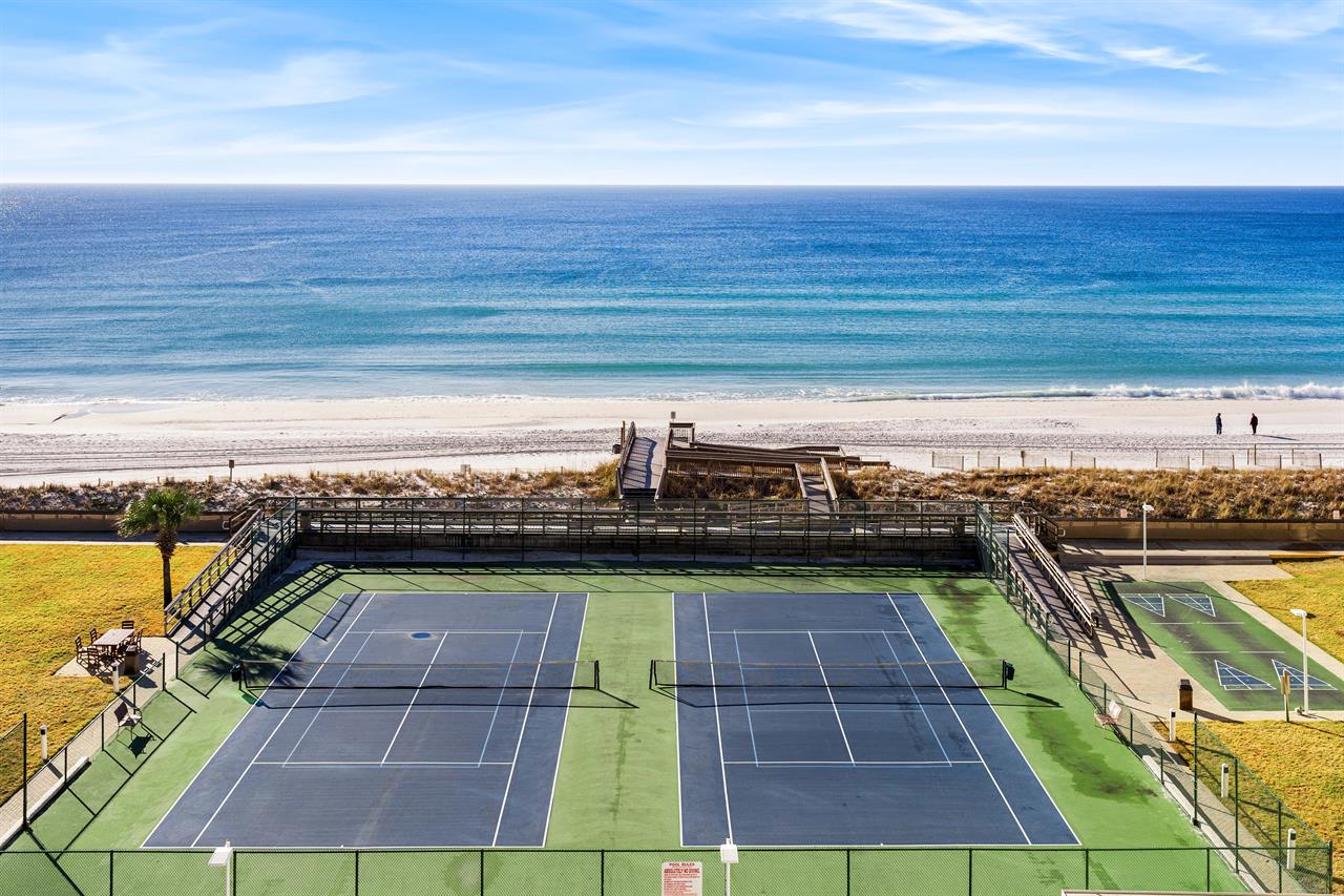 HSRC Tennis Court And Beach View