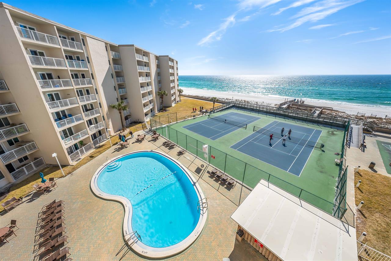 Balcony Overlooks Pool