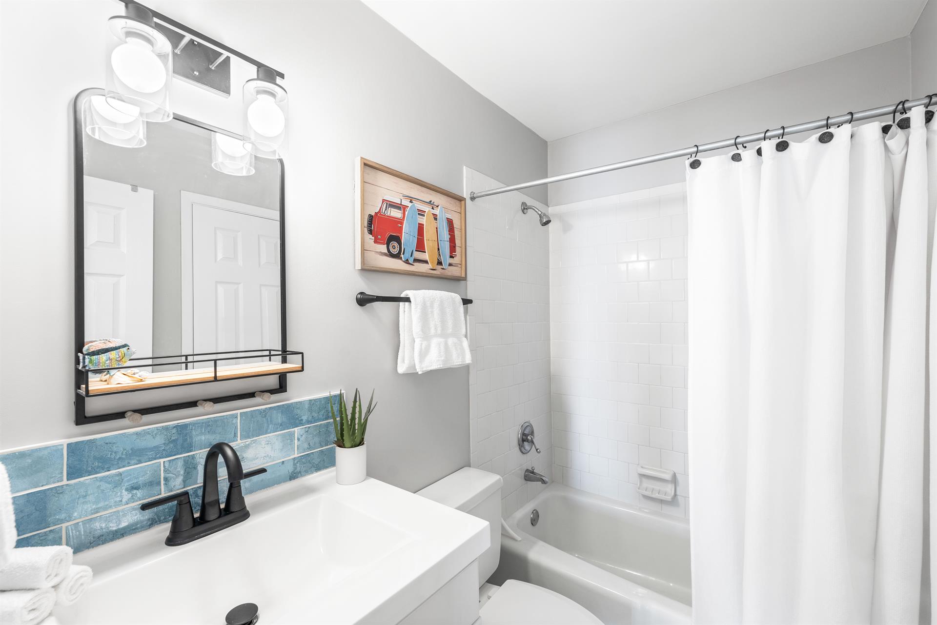 Guest bathroom with ShowerTub Combo