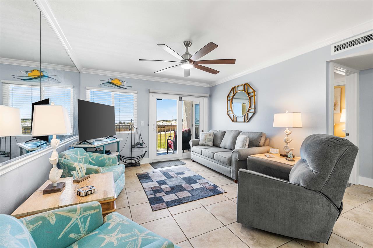 Comfortable and Coastal Living Area