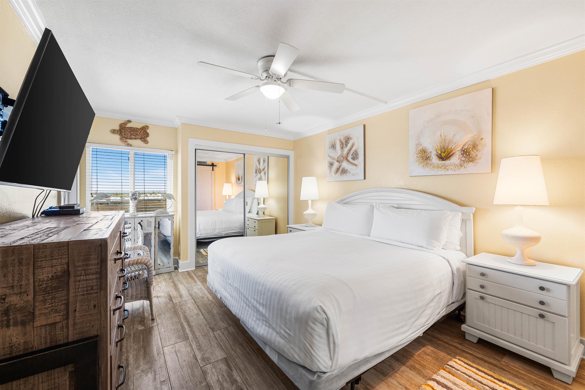 Plush King Mattress in the Master Bedroom