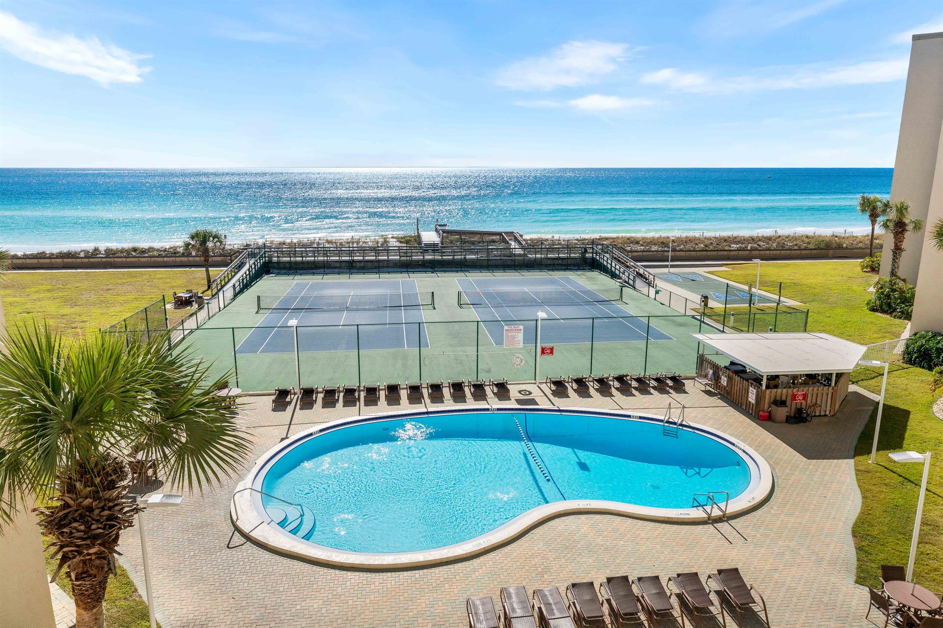 Private Pool and Beach Access