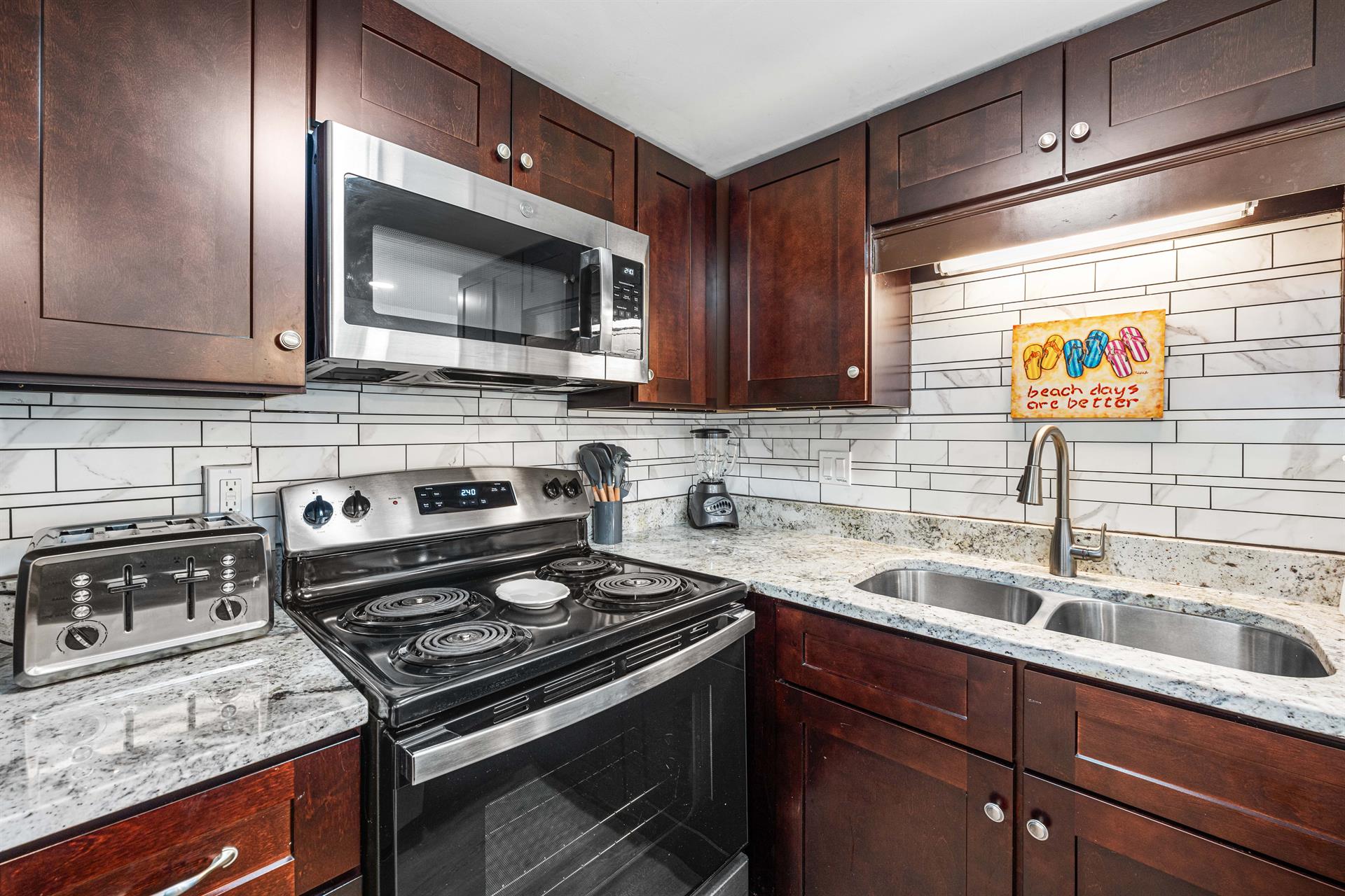 Fully Stocked Kitchen