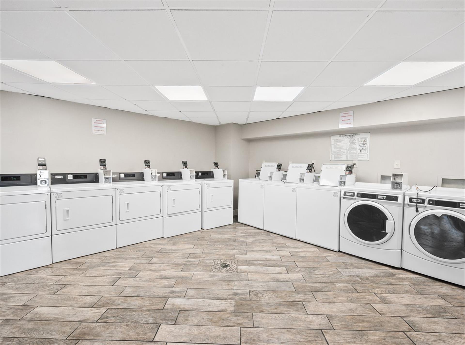 2 Coin Laundry Rooms