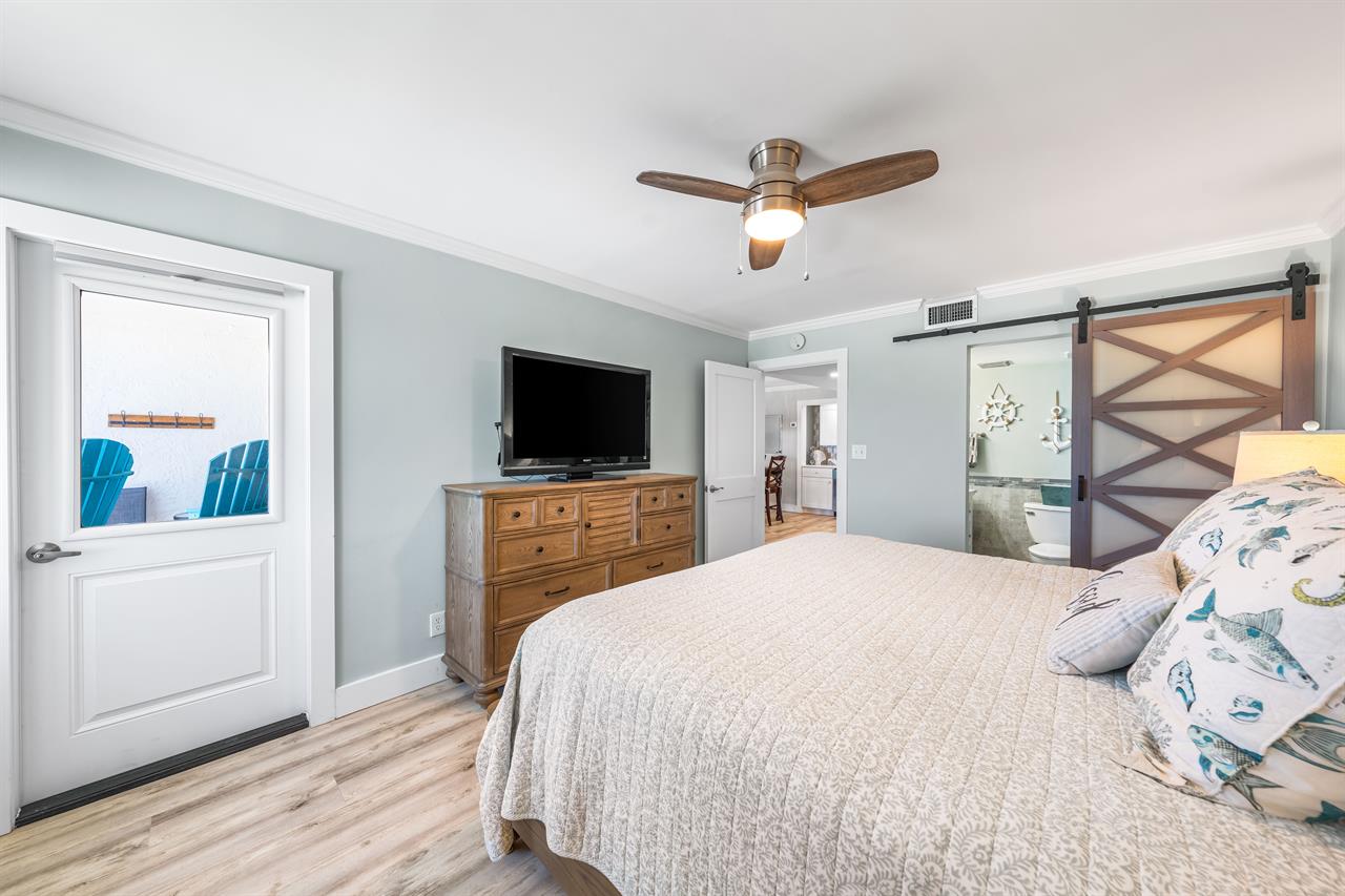 Master Bedroom With Private Door To Balcony