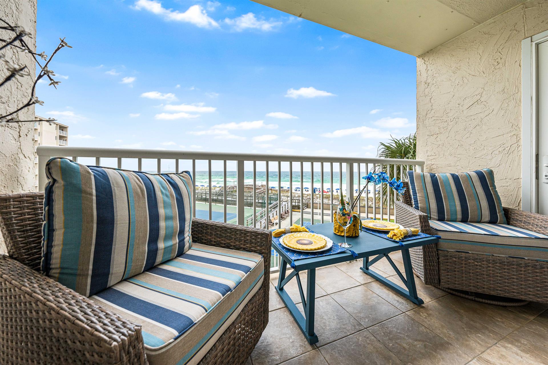 Private Balcony with Gulf Views