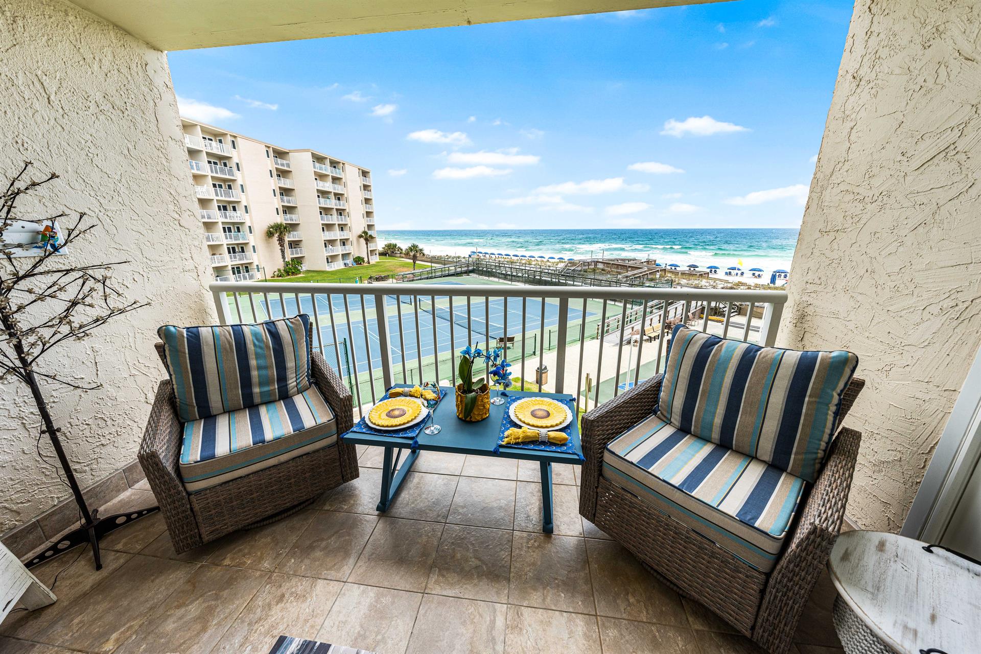 Private Balcony with Gulf Views