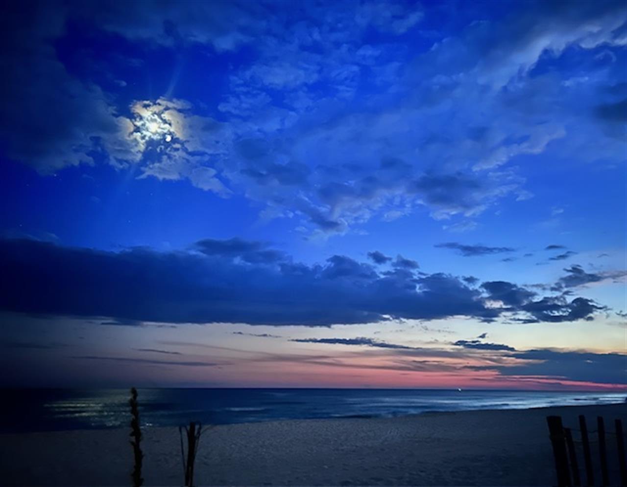 Moon thru clouds