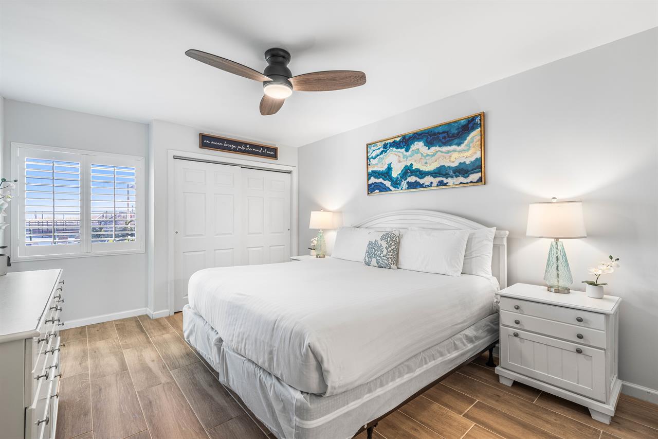 Sleep, relax, and unwind in your king retreat.