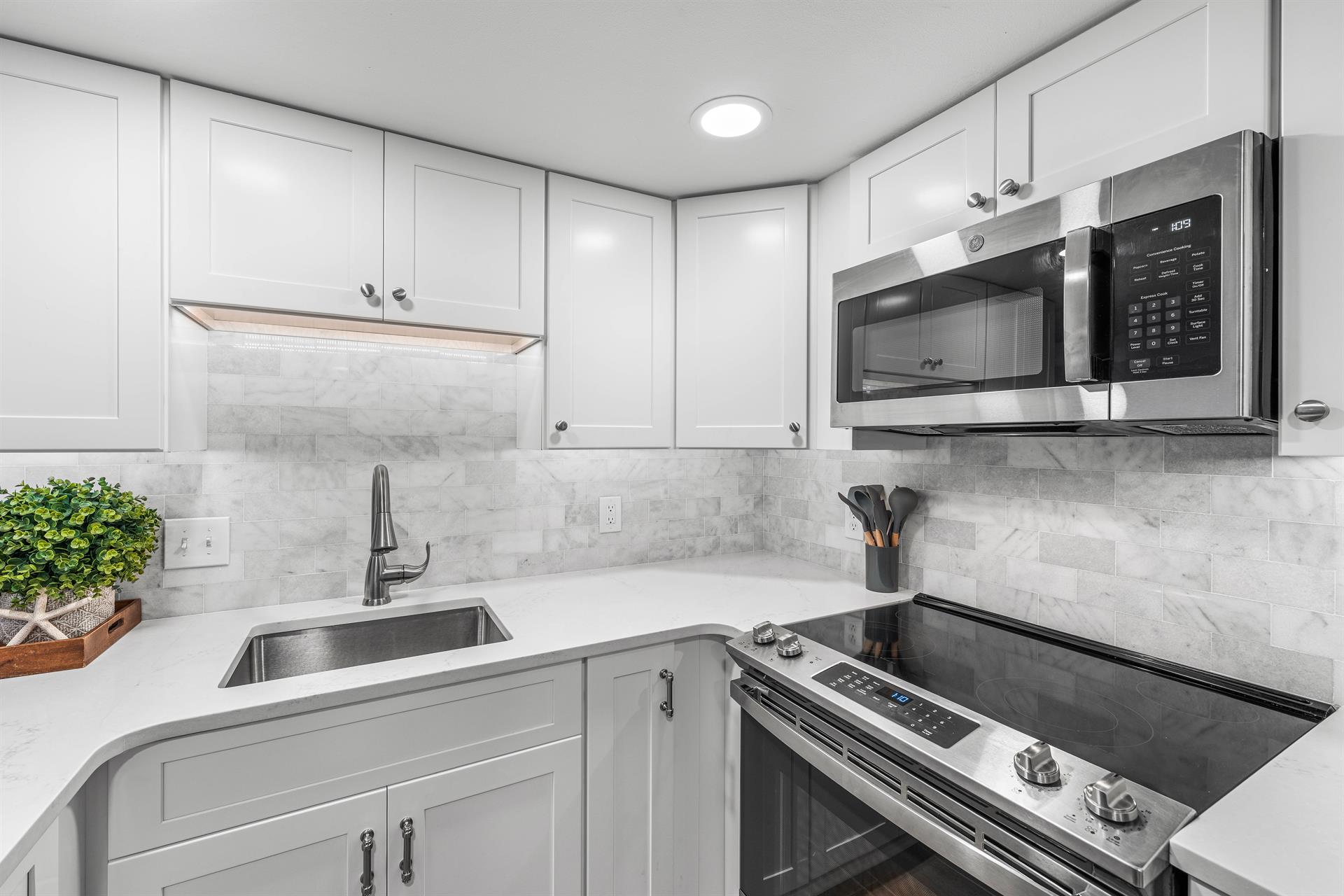 Stainless appliances and all essentials for effortless meal prep