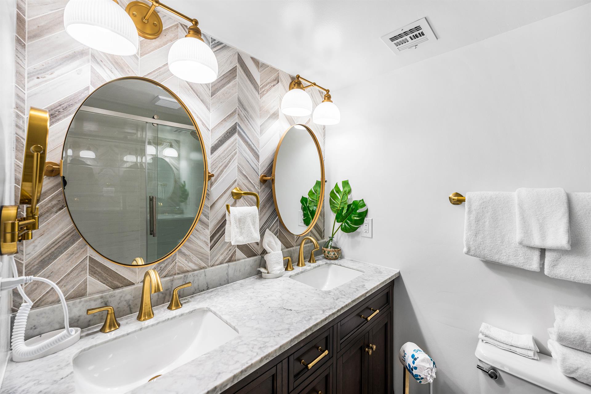 Master Bathroom with Double Sink
