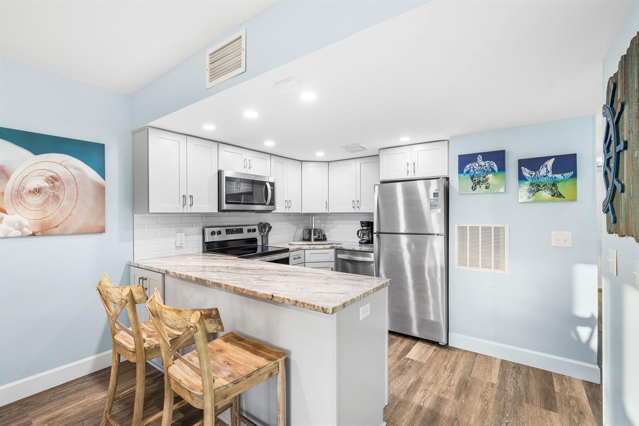 HSRC Kitchen with Two Barstools