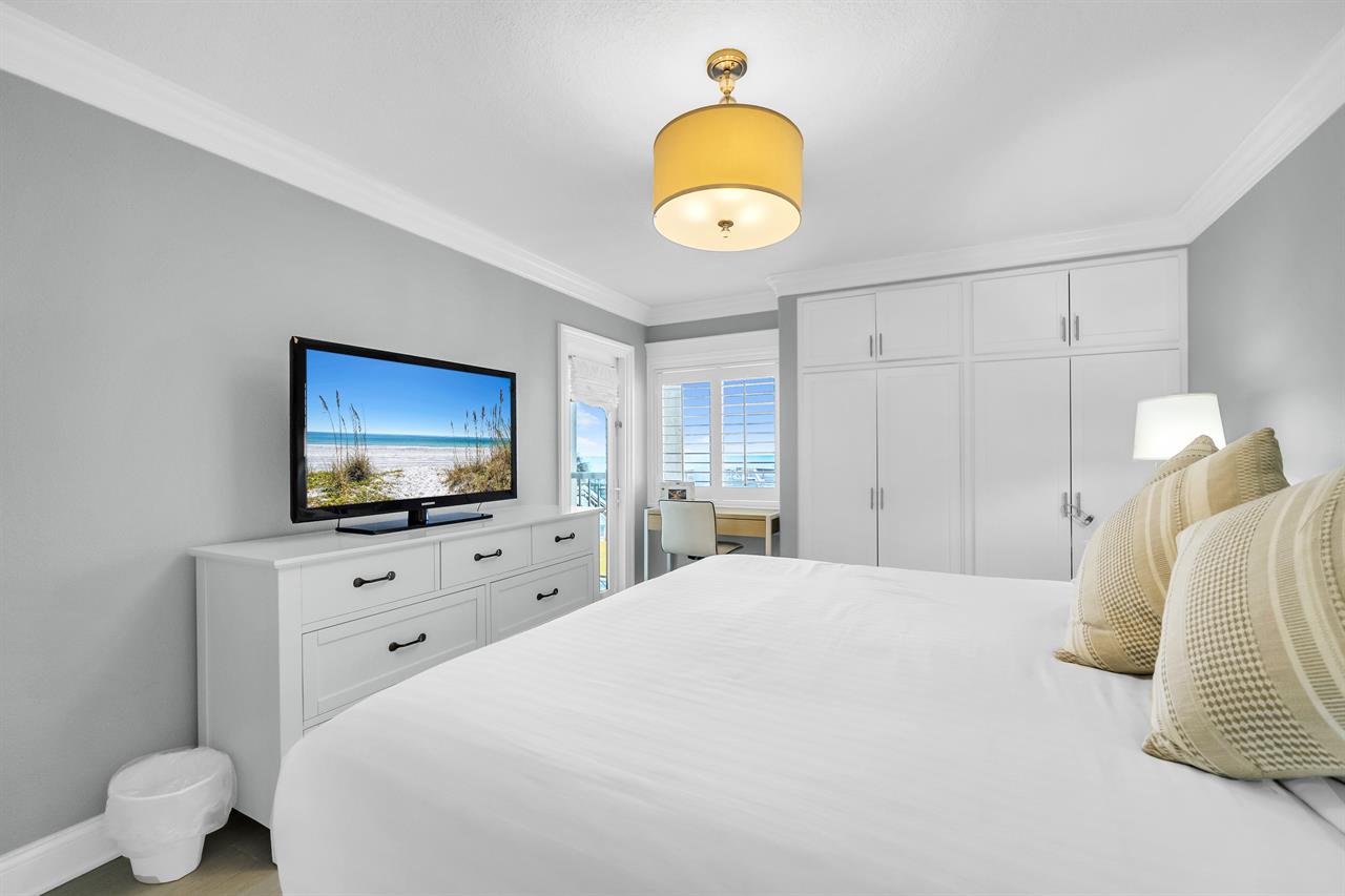 HSRC Master Bedroom with 47 TV  Private Balcony Access