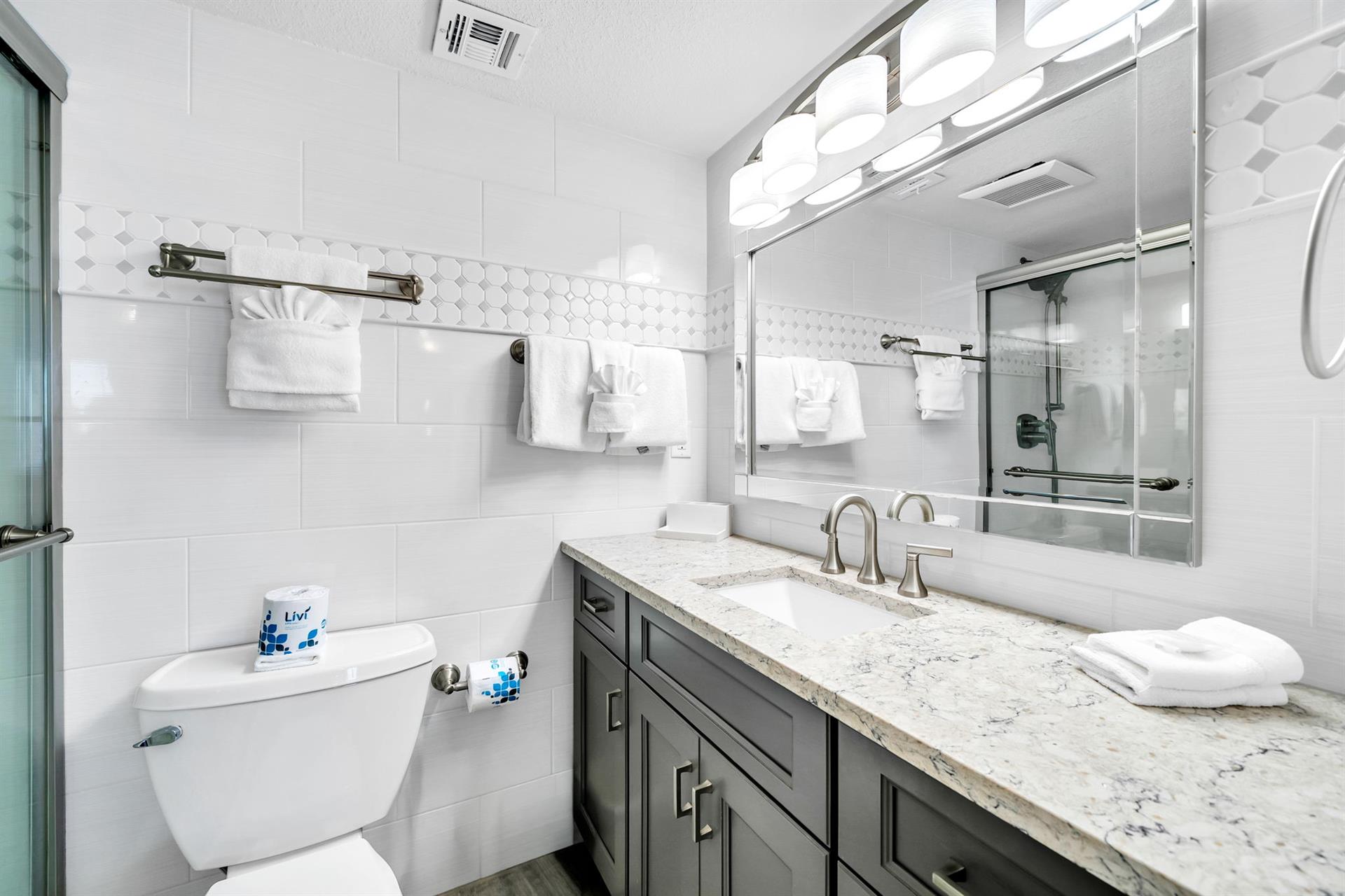 Master bathroom counter