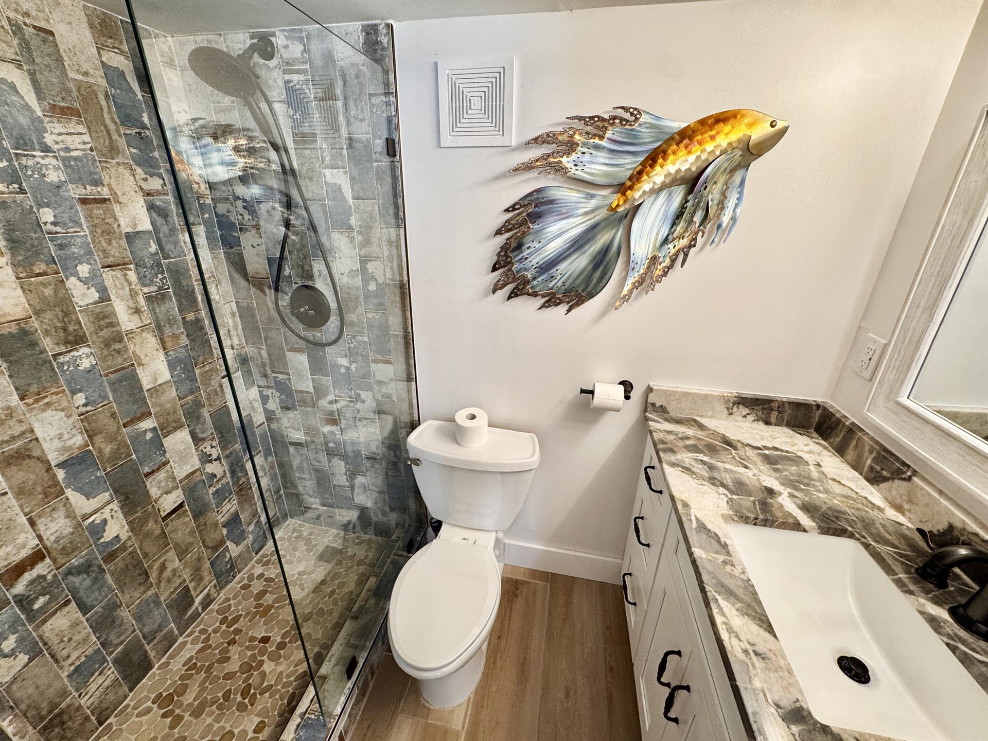 Walkin Shower in Master