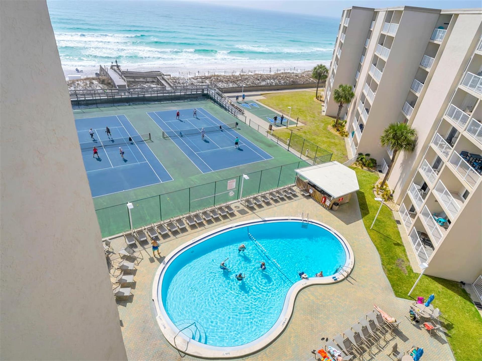 Pool View from Balcony