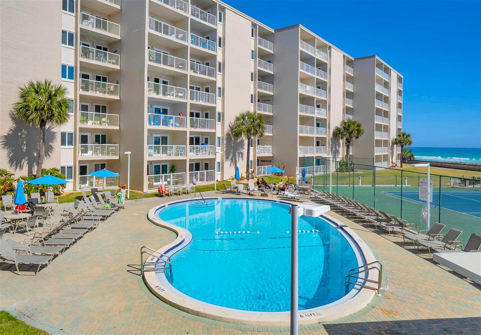 Pool View from Private Balcony