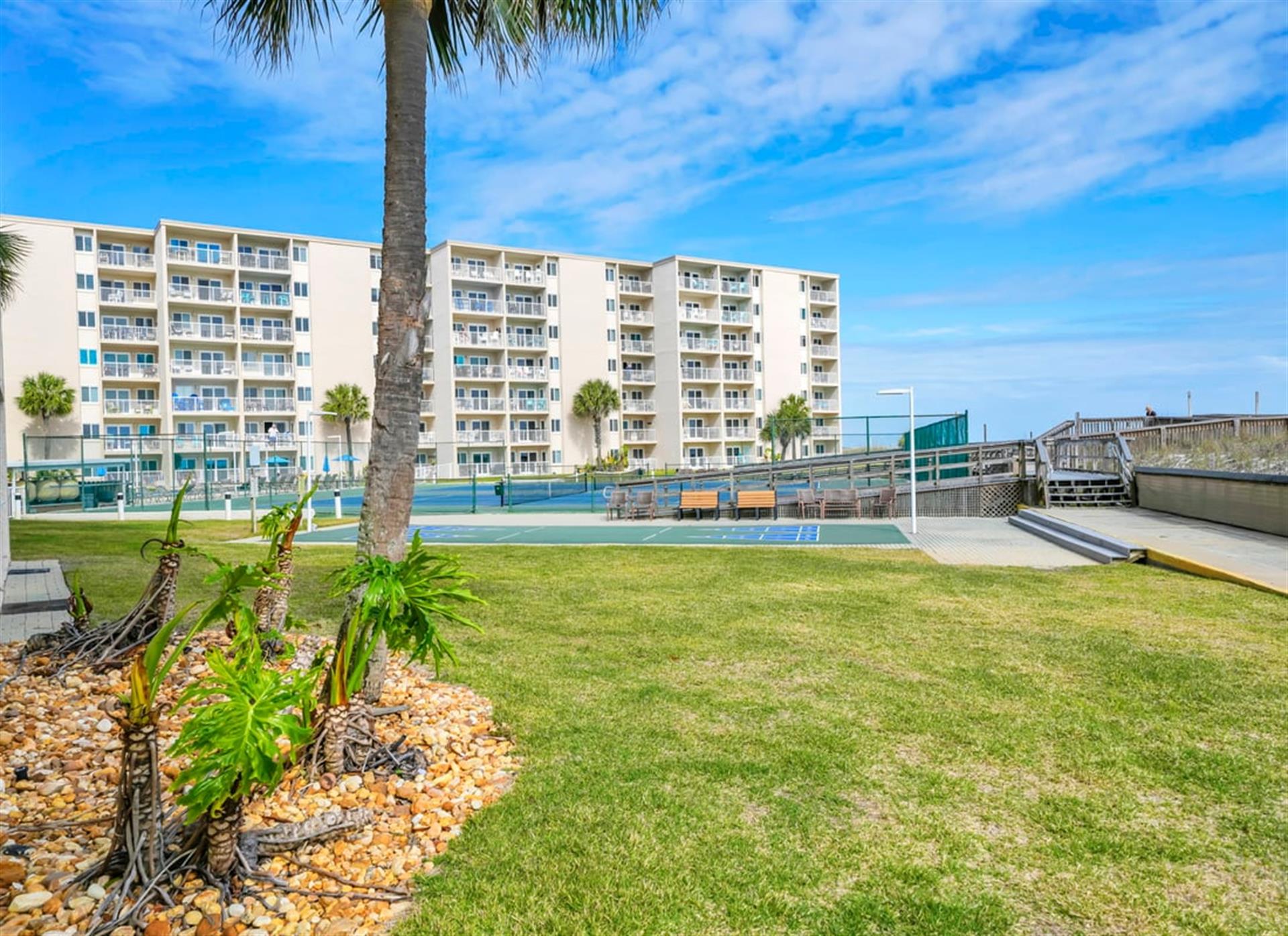 Yard Behind Private Balcony