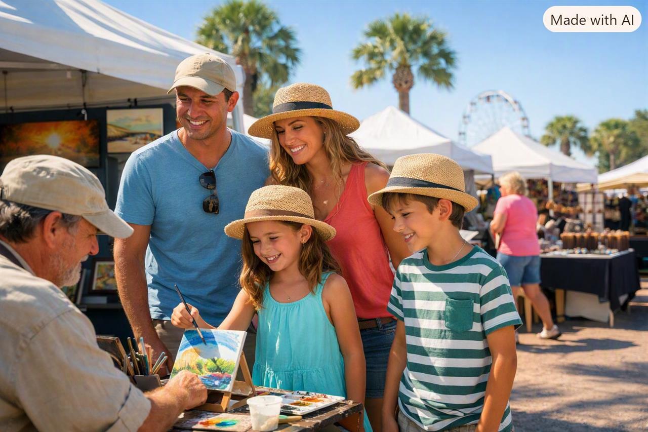 127172 Family At Art Fair B