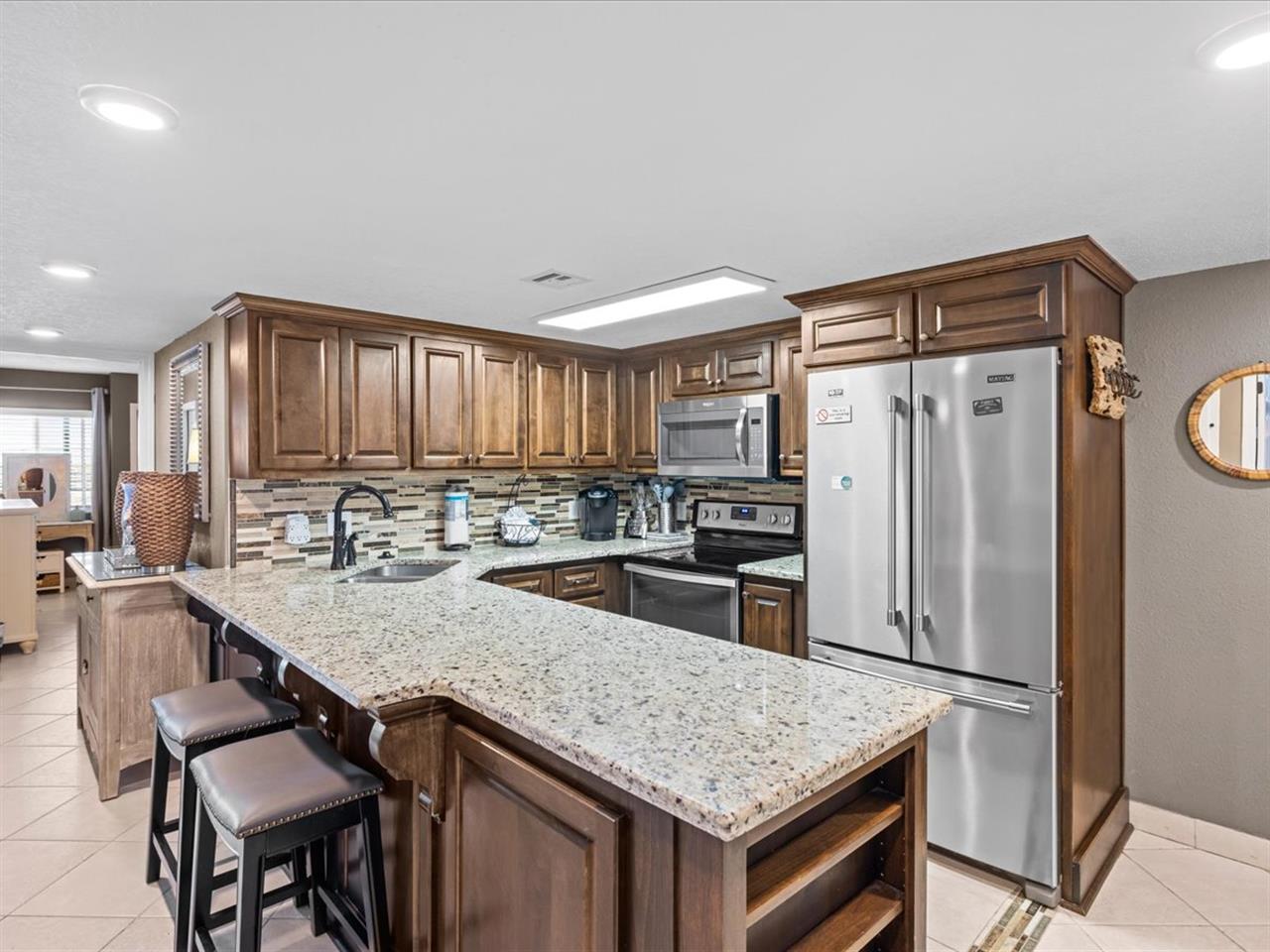 HSRC 116 Kitchen  Breakfast Bar with Two Stools