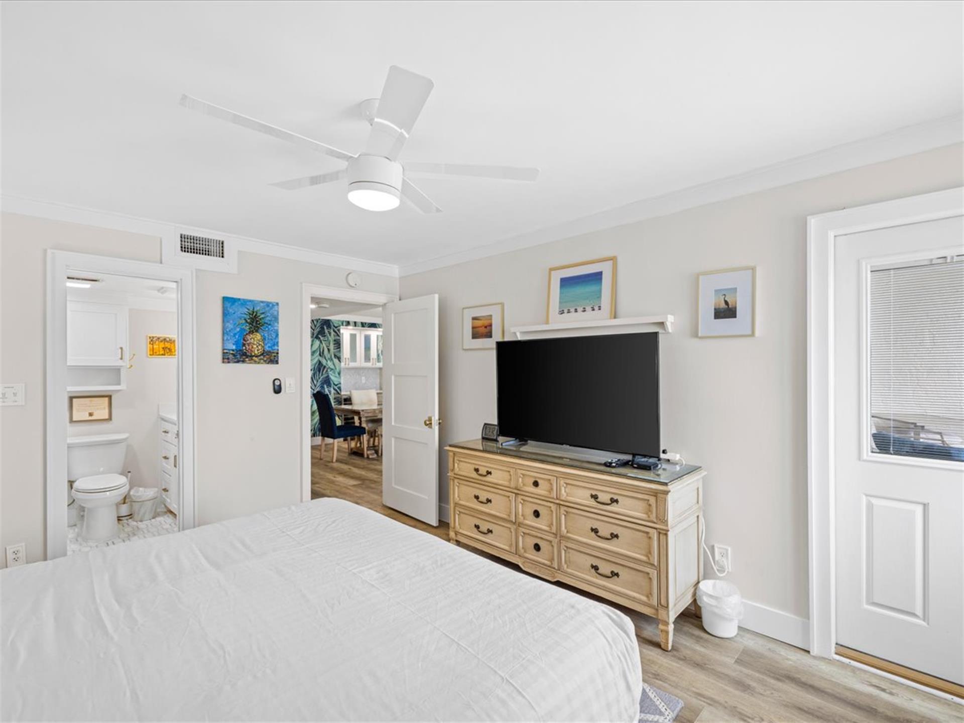 Master Bedroom With Balcony doorway