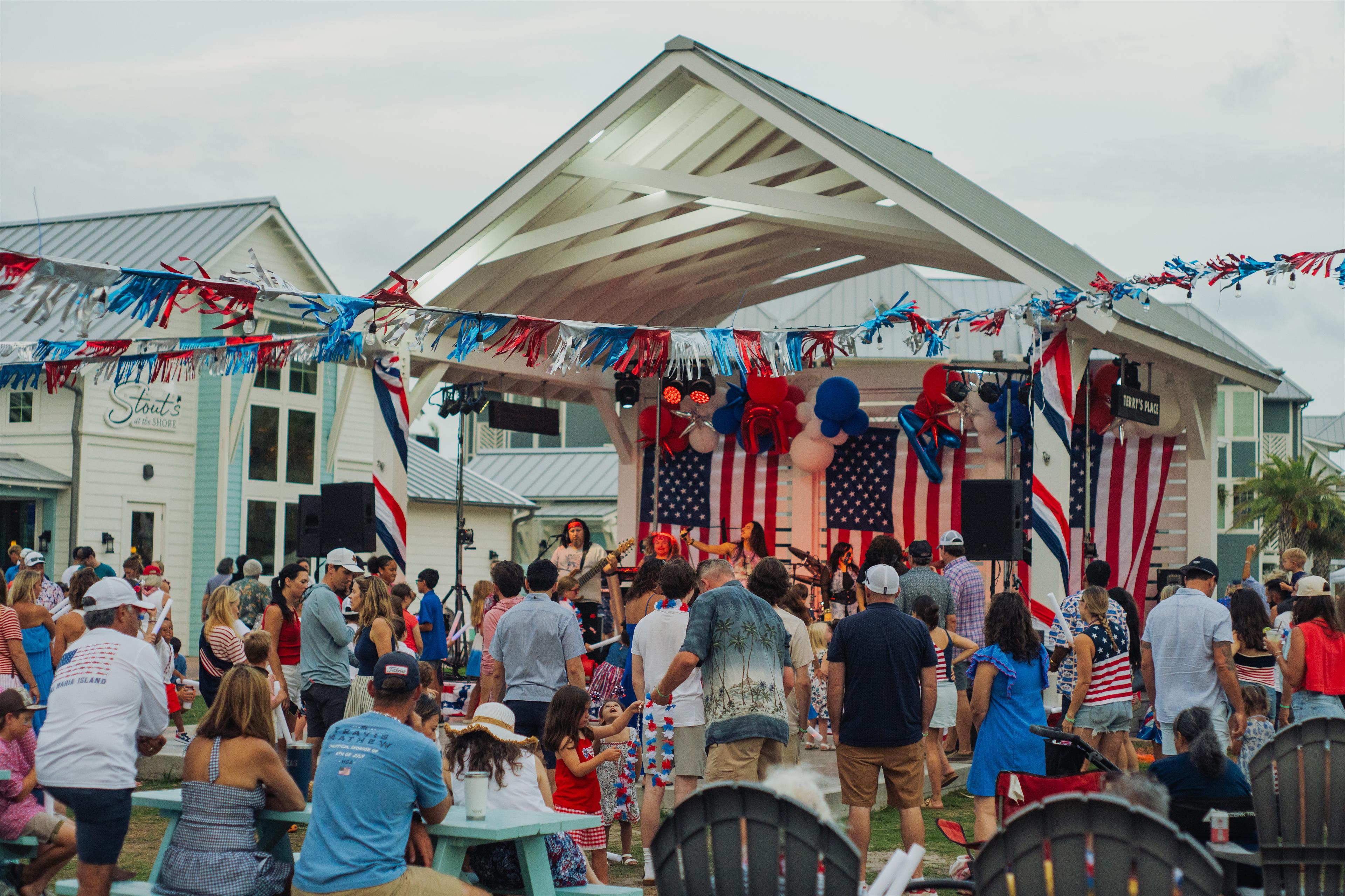 Red, White, and Beach celebration at Cinnamon Shore