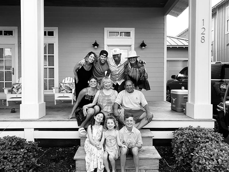 Camilla A. family on porch at cinnamon shore