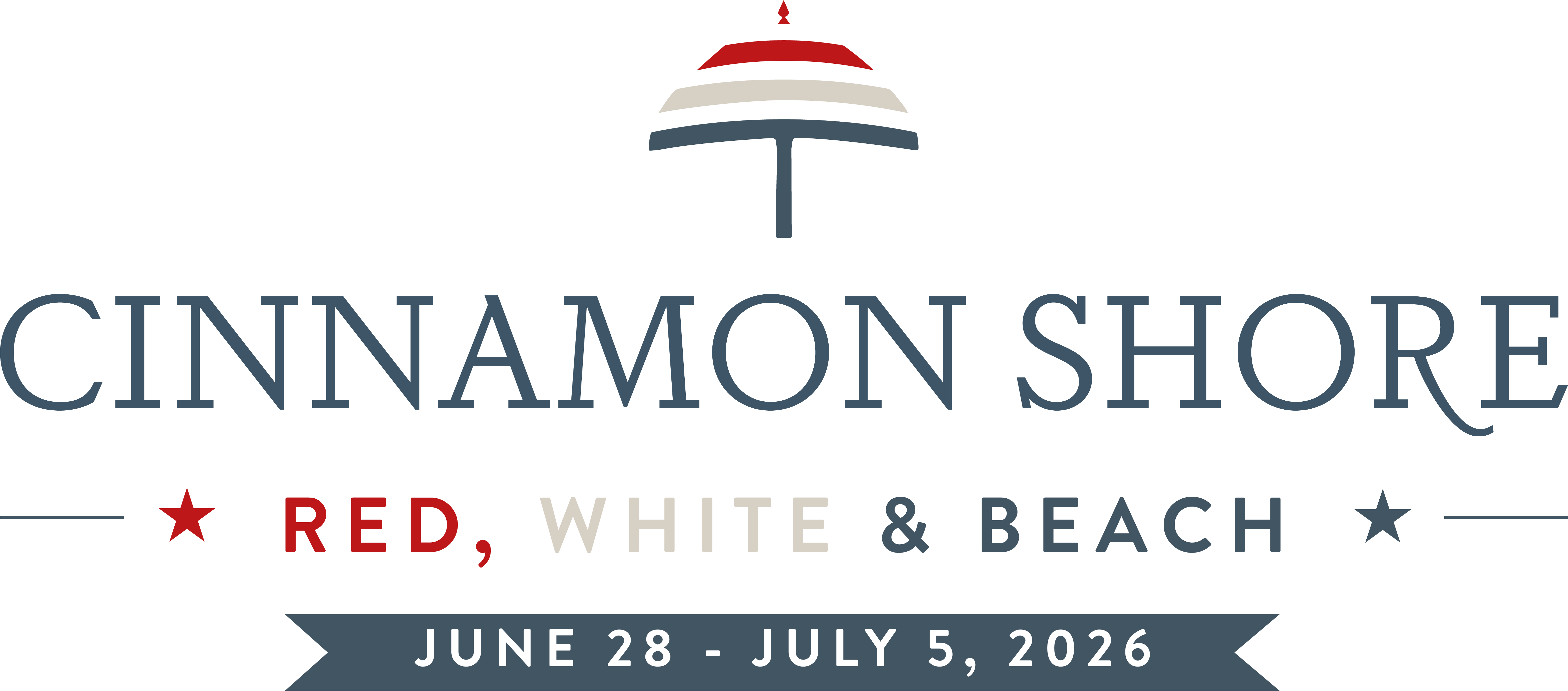 Cinnamon Shore &mdash; Red, White & Beach, June 28&ndash;July 5 2026